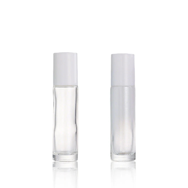 Manufacturers Wholesale Colorful Perfume Glass Bottles in Various Styles Roll on Essential Oil Bottles 5ml/10ml Flat Cylinder