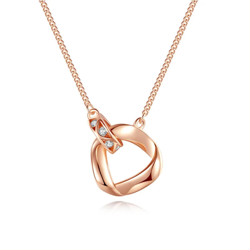 Wholesale 925 Sterling Silver Necklace Cz Set Italy Chain Simple Wedding Personalized Necklace for Women for Bride