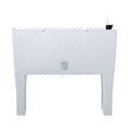 Prosperplast Rato case high 72L tall plastic planter in white 65 (height) x 80 (width) x 33 (depth) cm