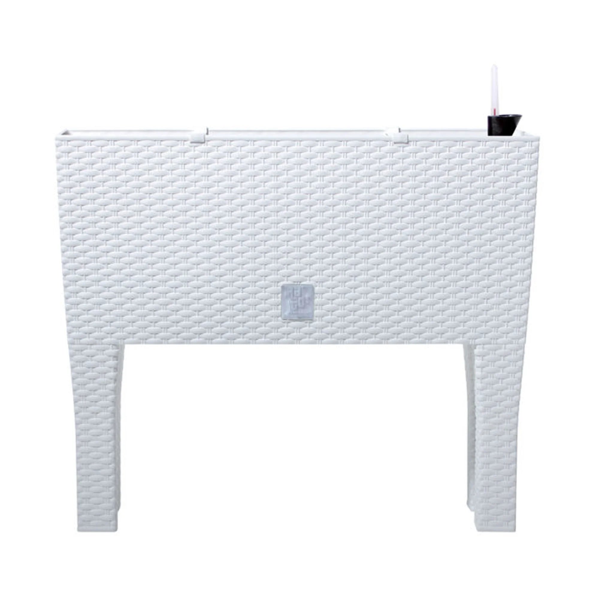 Prosperplast Rato case high 72L tall plastic planter in white 65 (height) x 80 (width) x 33 (depth) cm