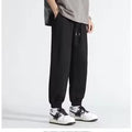 Oem Customized logo Design Men's Pants Loose Men's Summer Thin Cuff Versatile Nine-point Straight Sports trouser Pants