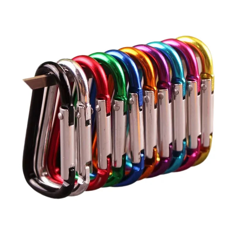 High Quality Best Price D Type Aluminum Alloy Carabiner Hanger Oval Quick Link Locking Karabiner Hook Buckle Snap Hook MegaBDM