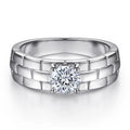 925 Sterling Silver Jewelry Good Design Best Sale Rhodium Plated Cz Couple Engagement Wedding Diamond Rings
