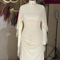 YKD057 Muslim Dress Wome Islamic Clothing Hijabs Traditional Elegant Pearl Long Dress High-end Custom-made Exquisite Details.