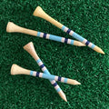 100% Natural Golf Tees Low MOQ Bamboo Tee Golf New Design Logo Wood Golf Tees