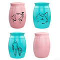 Premium Titanium Cat Urn with Luxury Gift Packaging Engraved Name and Dates for Unforgettable Pet Farewell