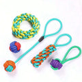 Durable Ring Grinding Bite Resistant Knotted Pet Dog Cotton Rope Toys for Teeth Cleaning and Chewing