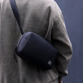 Compact Crossbody Accessory Pouch Multi-Pocket Design Earbuds Chargers Small Gadgets Waterproof Lightweight Anti-Theft Zipper