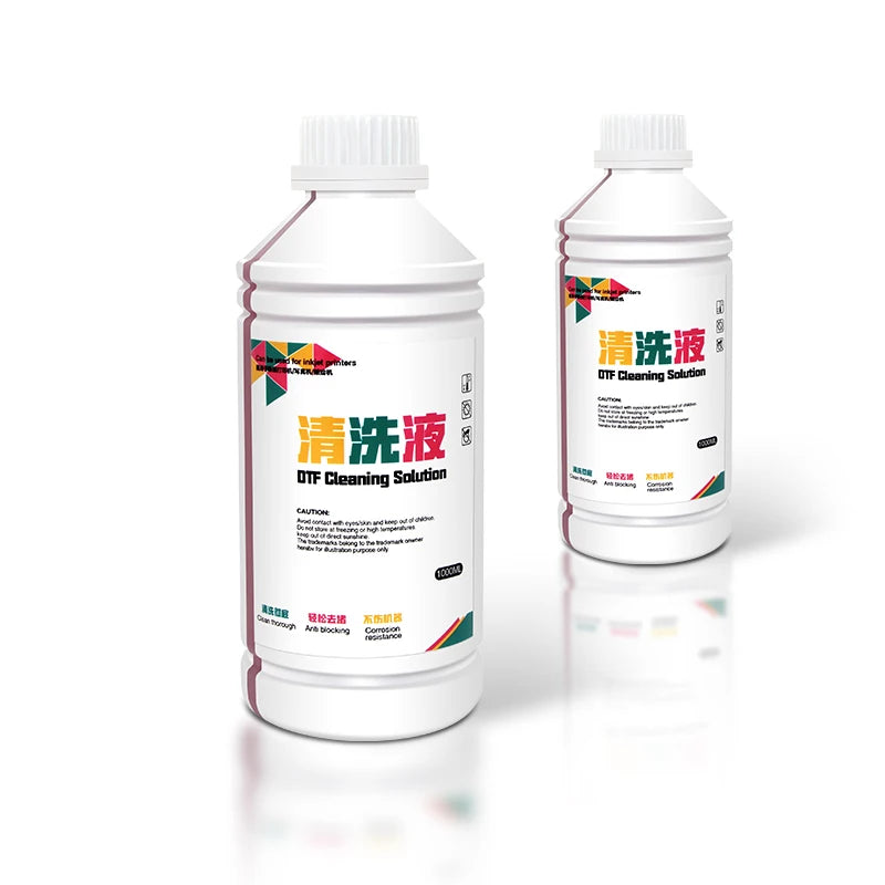 1000ml Newest Strong Clean Transparent Cleaning Solution for Dtf Ink Fluid