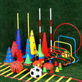 Football Training Speed Hurdles 23cm Height suitable for Kids or Youth Multi Color Select PE Agility Cones Kit for Sale