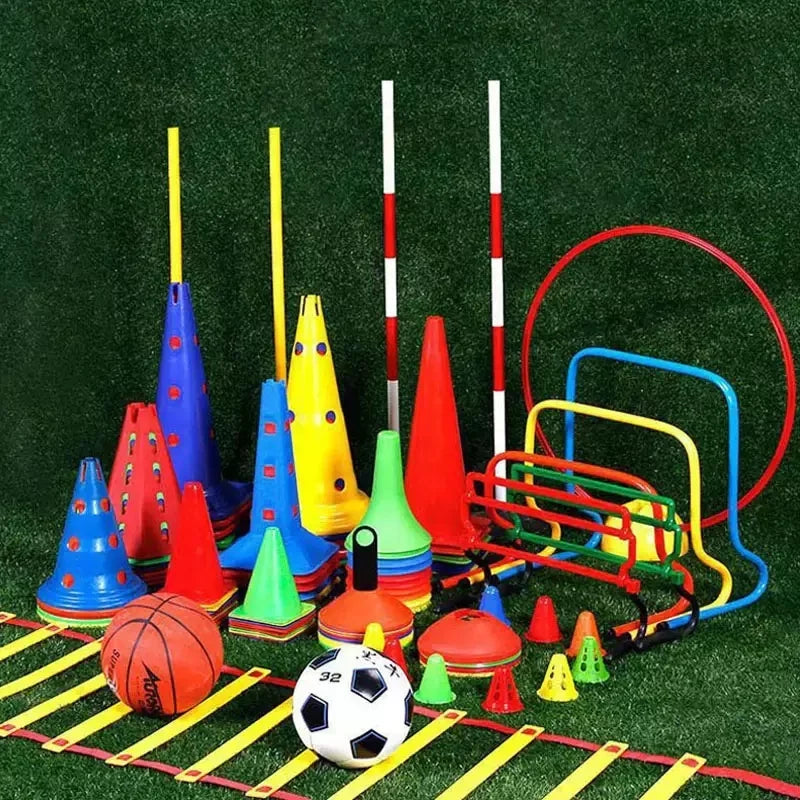 Football Training Speed Hurdles 23cm Height suitable for Kids or Youth Multi Color Select PE Agility Cones Kit for Sale