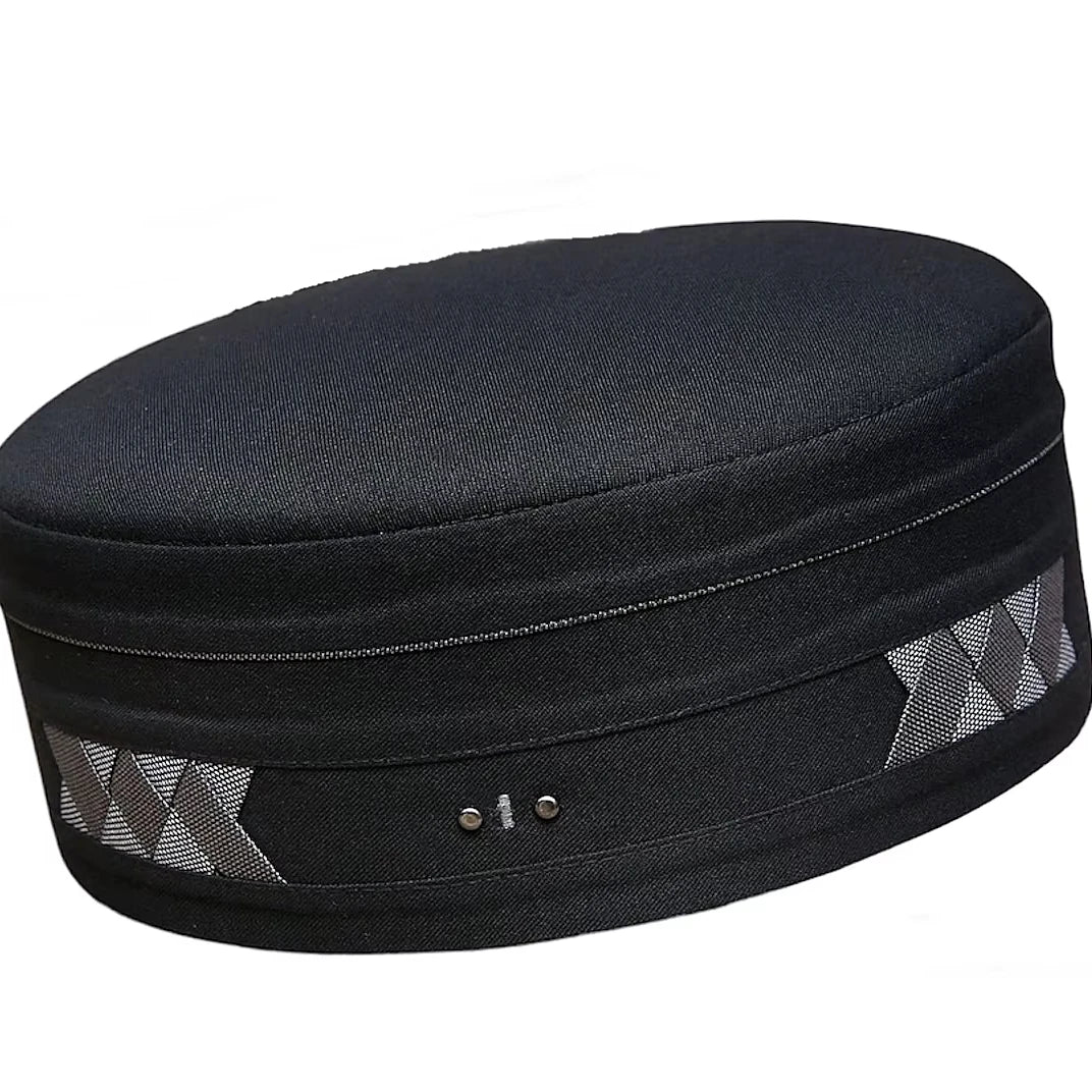 Wholesale New Ethnic Fashion Adult Men's Polyester Kufi Hats Customized Logo for Summer Winter Islamic Autumn Accessories