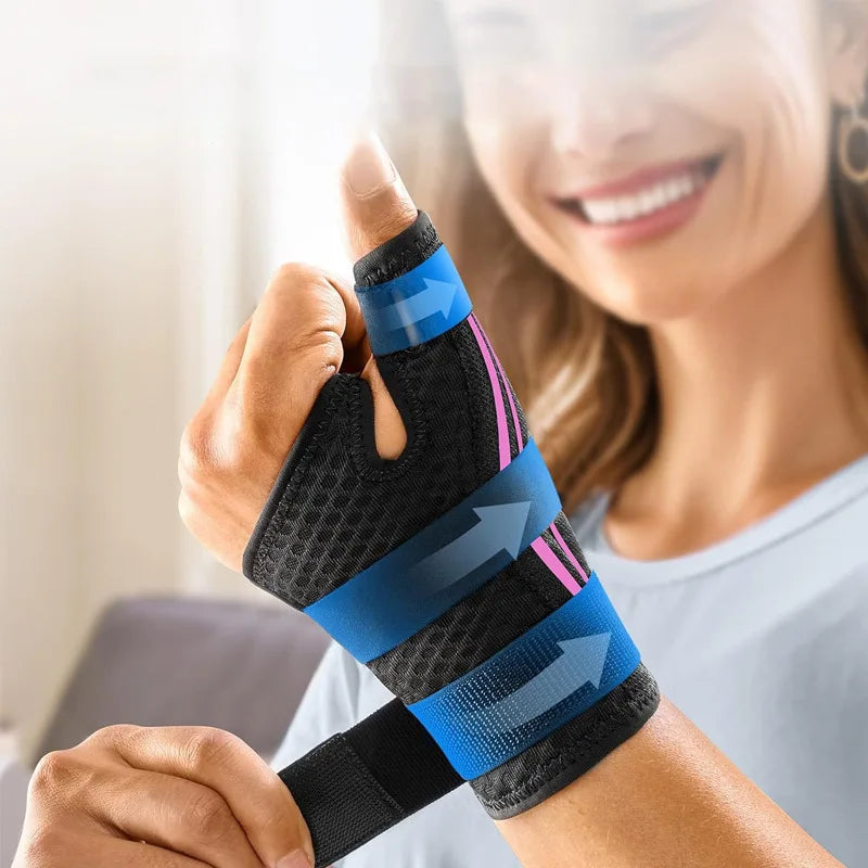 Melenlt New Thumb Spica Splint Brace for Arthritis  Tendonitis Pain Relief Left & Right Hand Adjustable Support