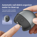 Automatic USB Rechargeable Fingernail Trimmer with Nail File and Scrap Storage for Baby Household & Hotel Use