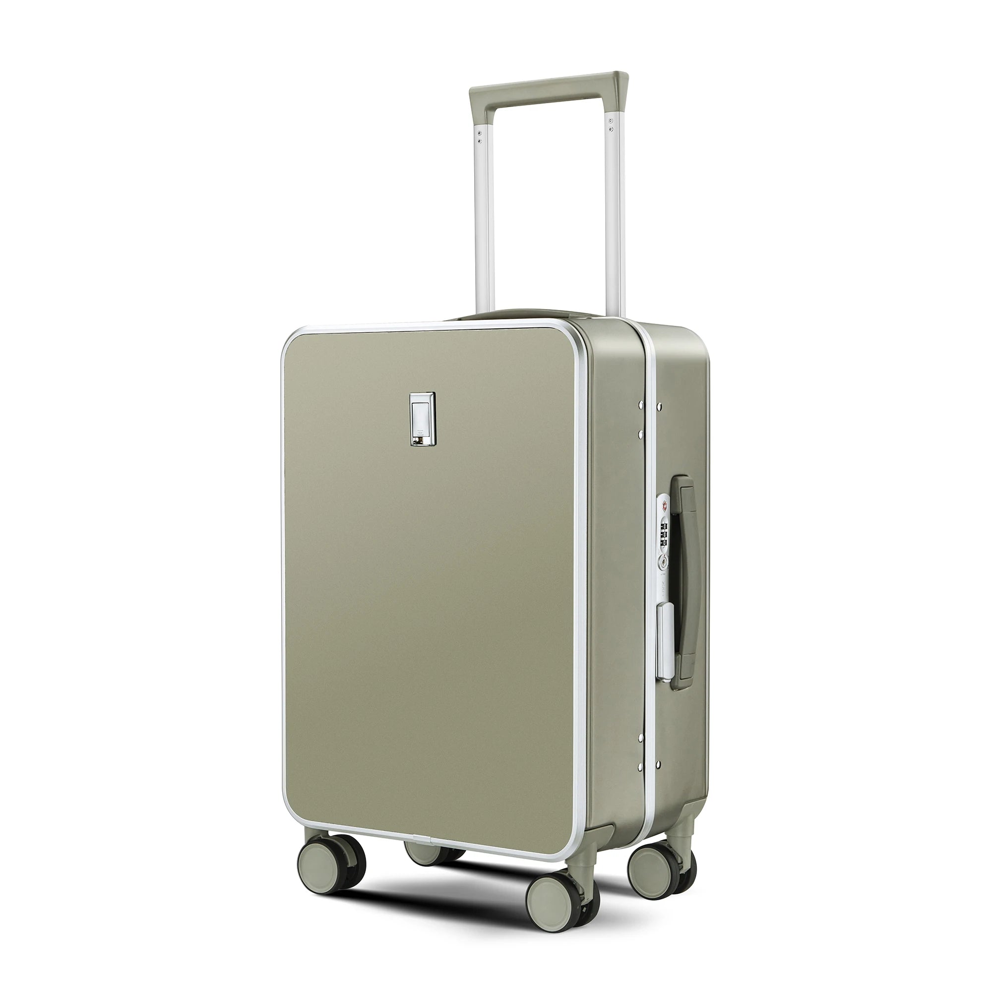 Durable Zipperless Carry-on Suitcase Airline Approved with Aluminum Frame Lightweight Hard Shell Luggage Spinner Wheels