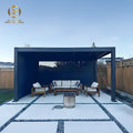 Aluminium Bioclimatic Pergola Kit-Eco-Friendly Waterproof Manual Roof for Balcony & Outdoor Use Modern Luxury Design