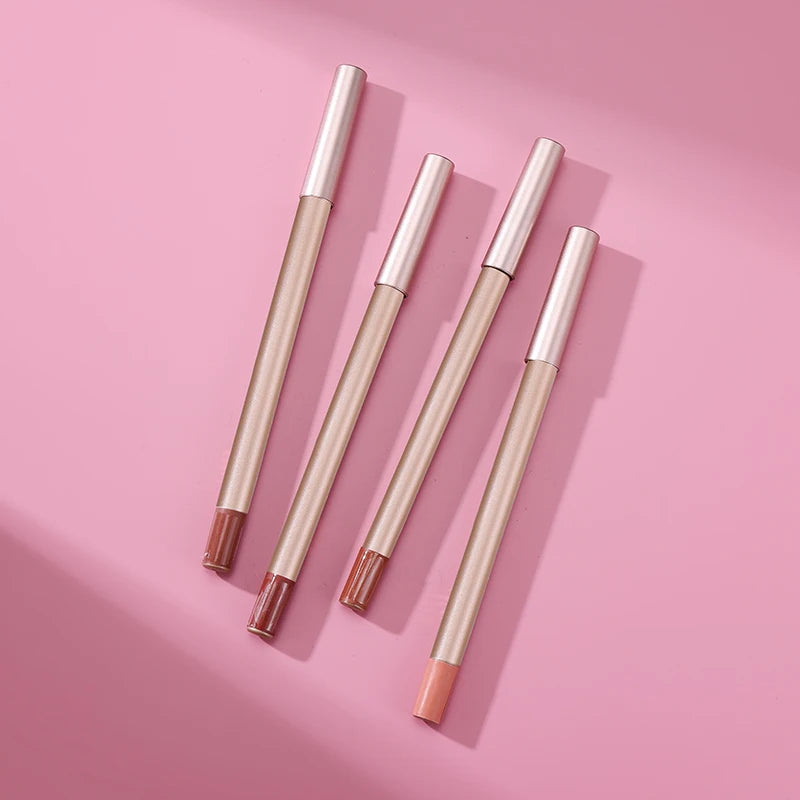 High Pigment 24 Hours Long Lasting Liner Mineral Formula Waterproof Creamy Lip Liner Pencil