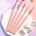JX New Professional Nail Brush Set Custom Logo Wood Handle Multifunctional Soft Nail Thin Liner Drawing for Nail Art Oval Hair