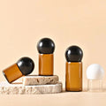 Wholesale Cosmetic Essential Oil Perfume Sample Tester Empty Amber clear Color 1ml 2ml 3ml 5ml Glass Vial Bottle Screw Top