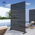 Decorative Metal Fence Panels 8ft Laser Cut Garden Fencing Powder Coated Aluminum Privacy Screen
