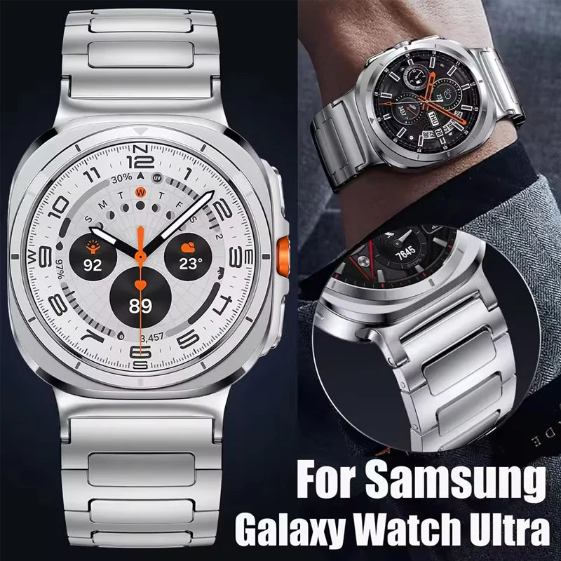 Luxury Metal Watch Strap for Samsung Galaxy Watch Ultra 2025 Stainless Steel Watch Band Samsung Galaxy Ultra 47mm Watchband