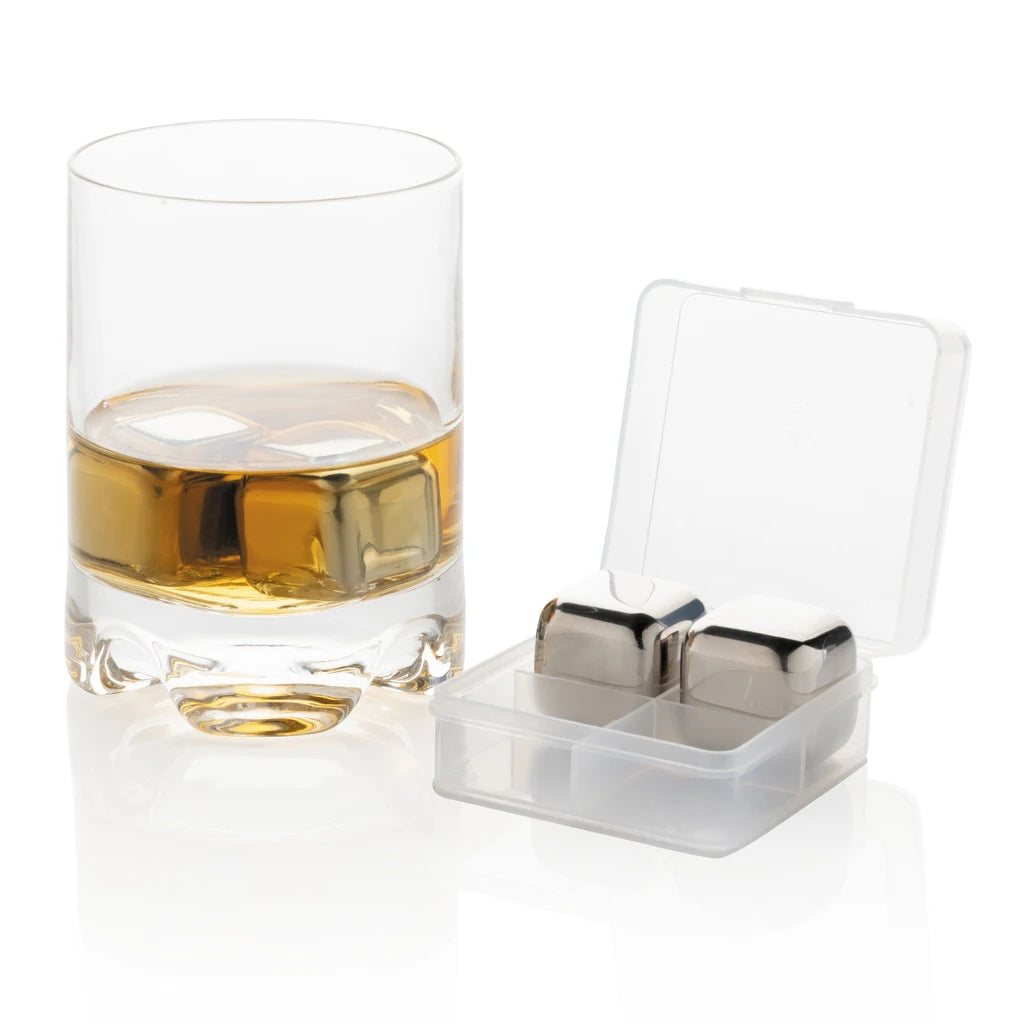 4 Reusable Corporate-themed Ice Cubes
