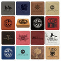 Popular Personalized Single Drink Coaster Custom Blank Laserable Leatherette Square Coasters