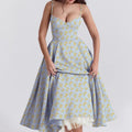 Princess Maxi Dress for Spring and Autumn New Vintage Romantic French Tulle Gown with Double-Spaghetti Straps Woman Clothes