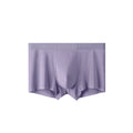 Plus Size Mens Boxer Shorts Solid Seamless Mid-Rise Panties Breathable Comfortable Plus Size Boyshorts for Men