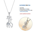 D287 Wholesale Fashion Lovely Giraffe Pendant Silver Color Animal Necklace Pendant for Women