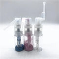 35ml Empty PET Cosmetic Talcum Dry Powder Spray Bottle Lockable Nozzle Pump Sprayer for Loose Powder Screen Printing MOQ 100pcs