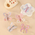 Spring/Summer Butterfly Hair Claw Clips Sweet Acrylic Printed Flower Hair Accessories for Women & Girls