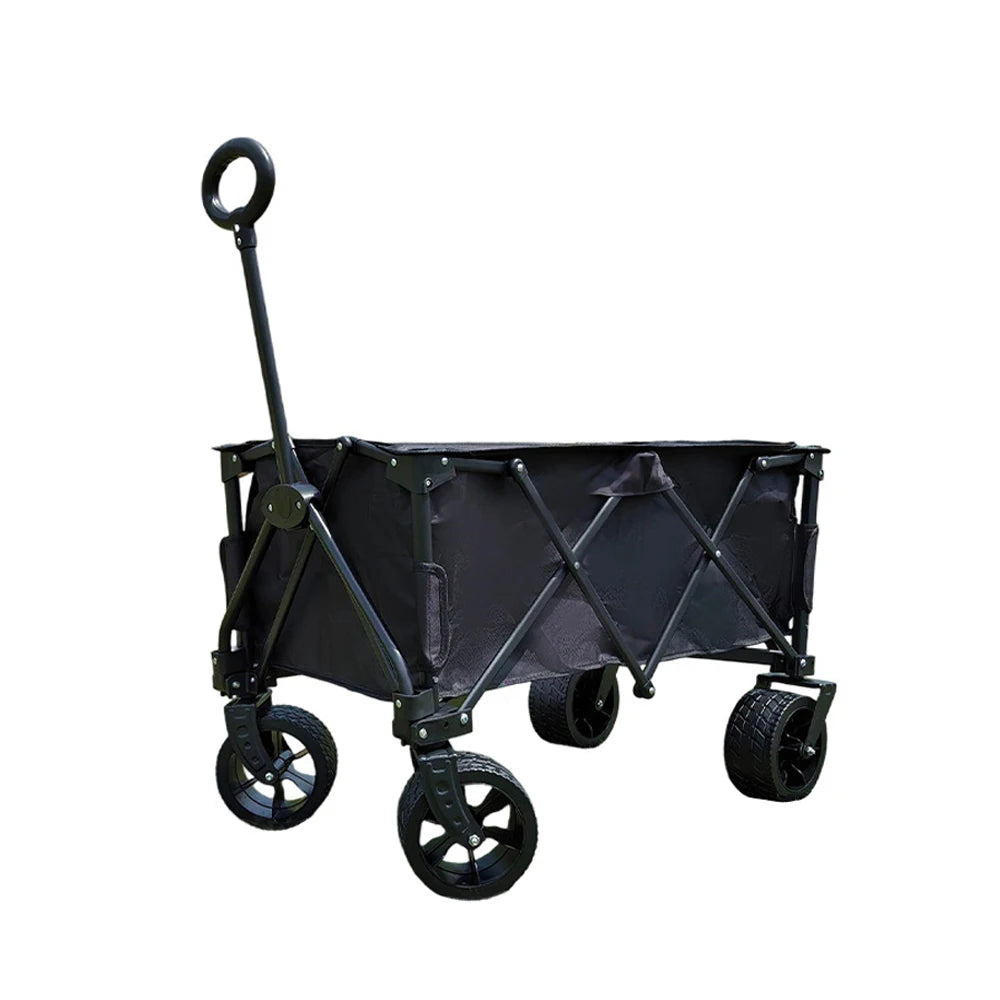 E-RIKE Wholesale Portable Heavy Duty Outdoor Shopping Foldable Platform Folding Wagon with Removable Dividers