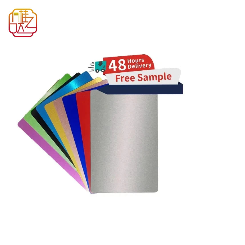 High-quality Wholesale Custom Aluminum Business Nameplates 1 Millimeter Thick UV Printing Custom Sizes