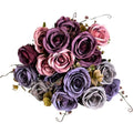 Artificial Silk Roses Bulk Combo Arrangements for Table With Stems Flora Party Spring Wedding Christmas Holiday Home Decoration