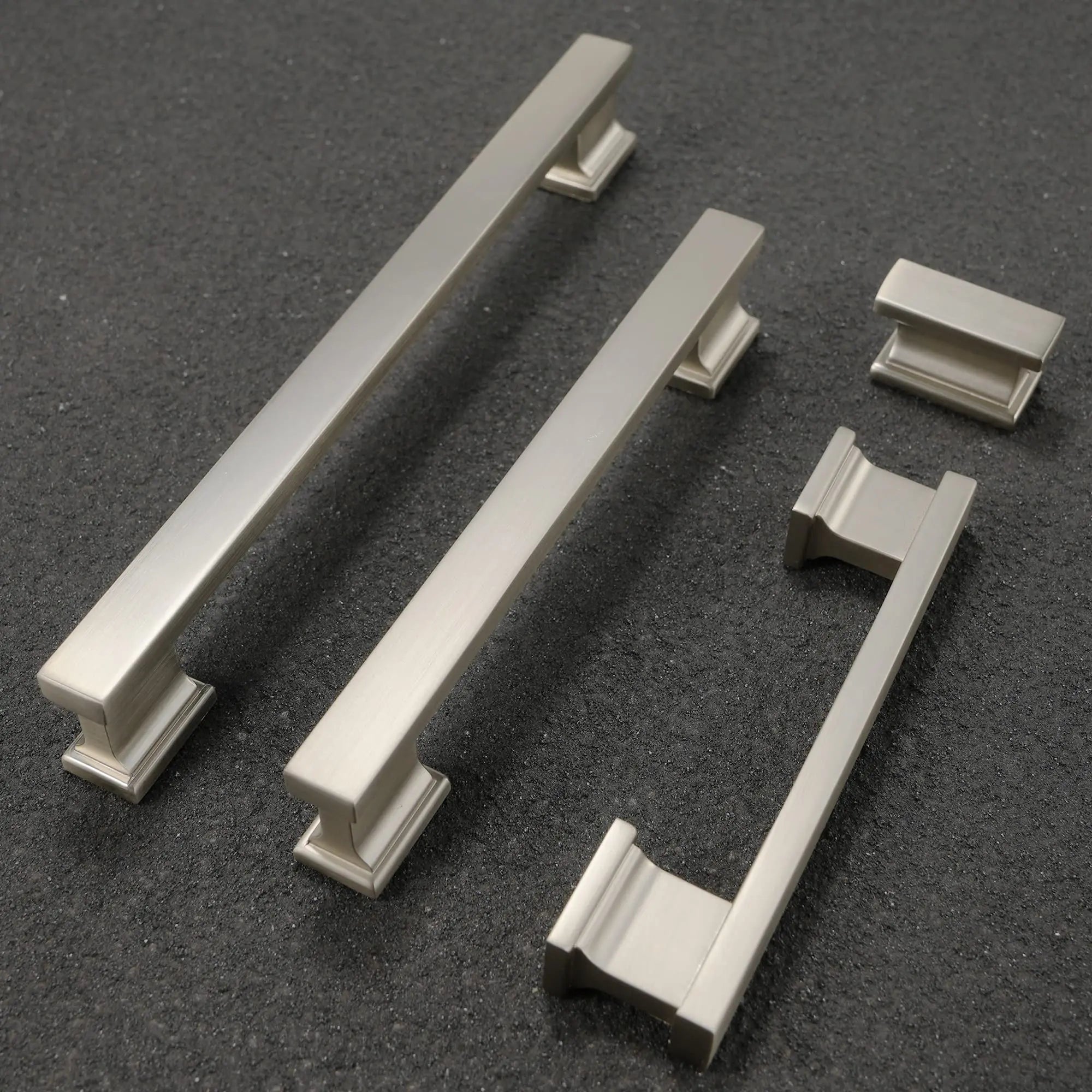 Modern Simple Styles Pull Furniture Drawer Handles Black Wardrobe Kitchen Cabinet Handles