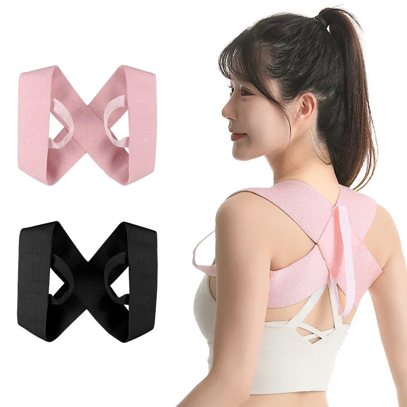 Adjustable Back Posture Corrector with Breathable Armpit Pads Durable Shoulder Brace for Improved Posture & Support