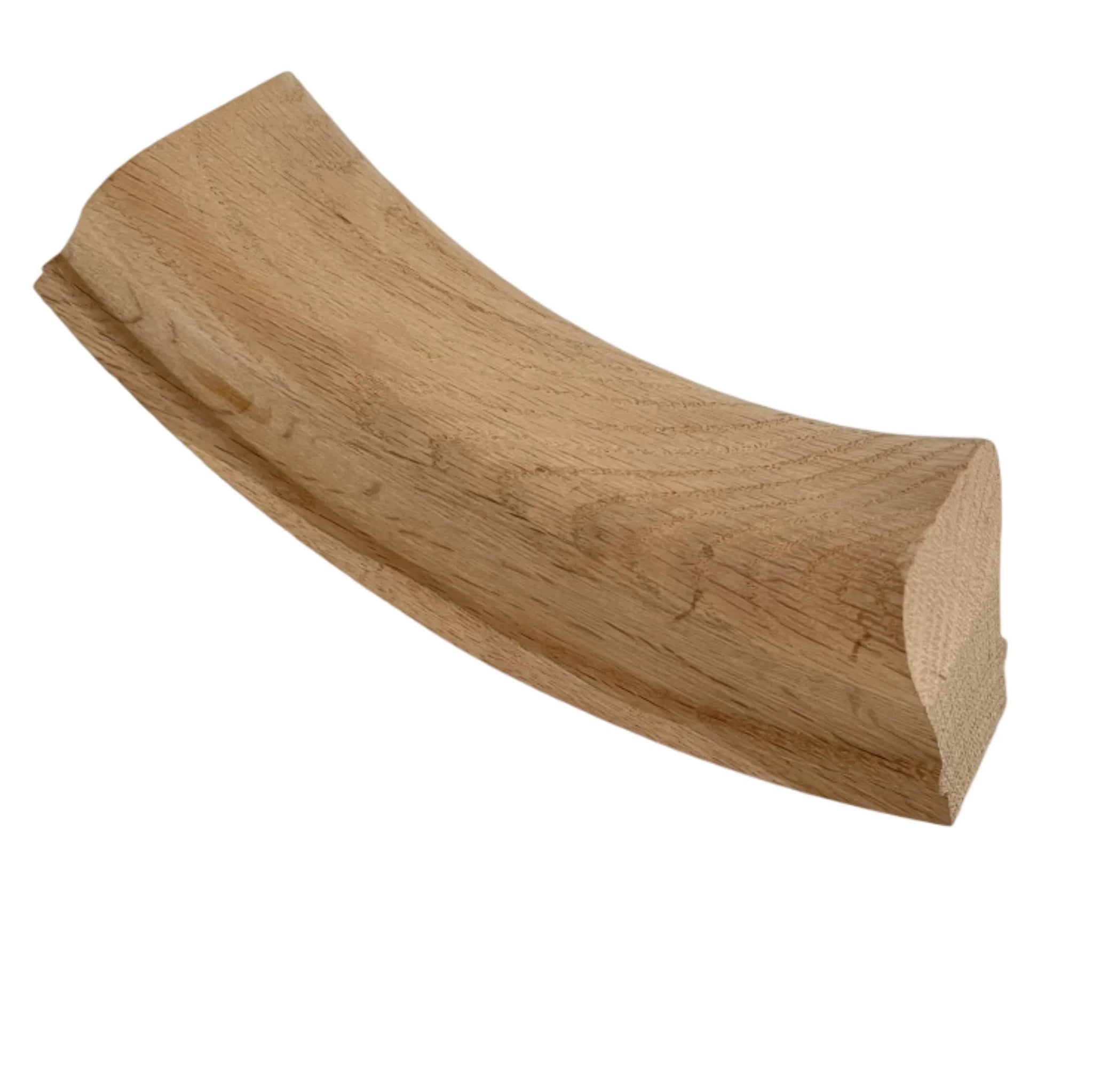 Eco-friendly Natural Wooden Stair Hand Rail Fitting Red Oak 7312 60 Degree Easing OEM/ODM Available Rubber Option for Interior