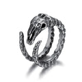 Low MOQ Jewelry Tarnish Free Antique Men Wholesale Stainless Steel Biker Satan Baphomet Ring