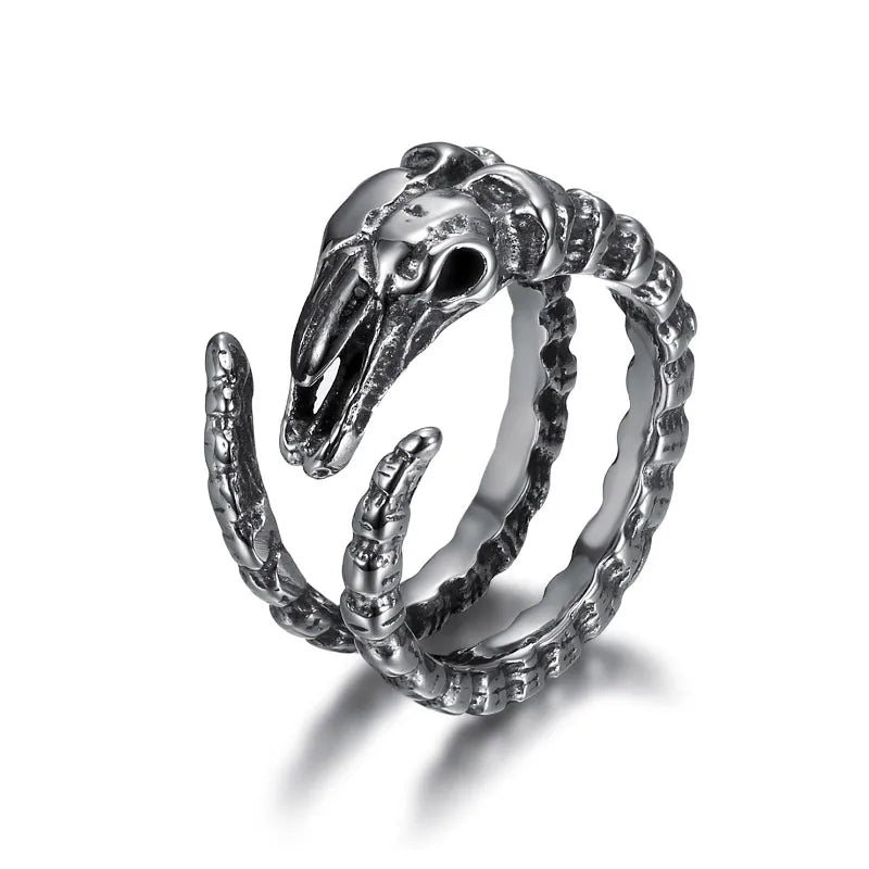 Low MOQ Jewelry Tarnish Free Antique Men Wholesale Stainless Steel Biker Satan Baphomet Ring