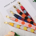 Thin Shoulder Straps with Circle Polka Dot Pattern Bag Straps Modified Shoulder Strap Single Shoulder Crossbody Bag Accessories