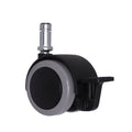 Modern 2-Inch PU Wheel Caster for Office Chair Furniture Lock/Brake for Home Living Room Dining Kitchen Hospital Warehouse