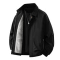 Oem Customized logo Design Light Luxury Fleece Lined Coat Unique Casual Loose Fit Jacket