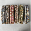 Custom Made Classic Flower Designed Machine Embroidered Organza Ribbon 100% Cotton Eco-Friendly Ladies Wear Enhancement Six