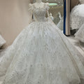 Jancember DW0028 Glitter Long Sleeve Empire Bridal Wedding Ball Gown Women's Dresses