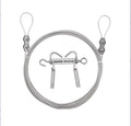 20.7FT/6.3M Polished Stainless Steel Outdoor Clothesline Heavy Duty Wire Curtain Hanging Windproof Anti-sag Multipurpose