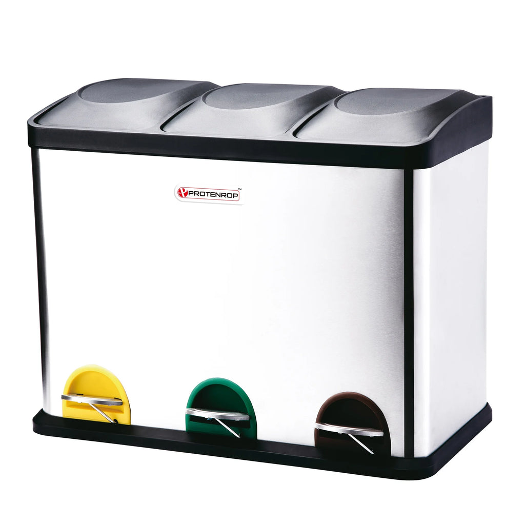 PROTENROP 45 Liter 3 Compartment Eco Recycling Bin