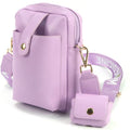 Hot Sale Cute Mini Zipper Coin Purse Mobile Phone Shoulder Bag Striped Pattern Multi-Function Fashionable Lady Style for Women