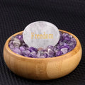 Customized High Quality Polished Worry Stone Natural Crystal Clear Quartz Palm Stone for Stress Relief Feng Shui Meditation MegaBDM