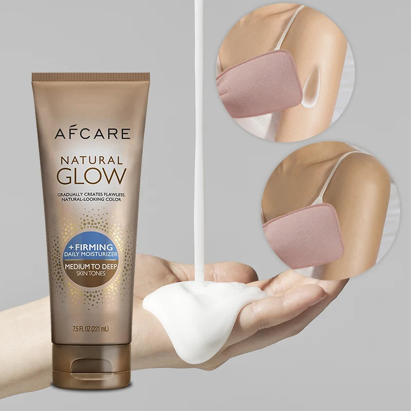 Private Label OEM Natural Sunless Tanning Lotion with Peptides Coconut Oil Vegan Formula Moisturizing & Sunscreen Protection
